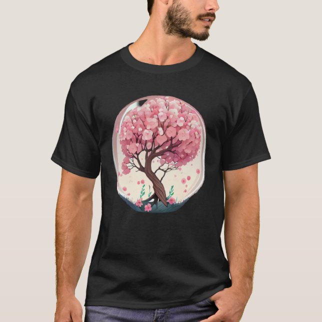 A Symbolic and Meaningful Pink Cherry Blossom Tree T-Shirt (Vorderseite)
