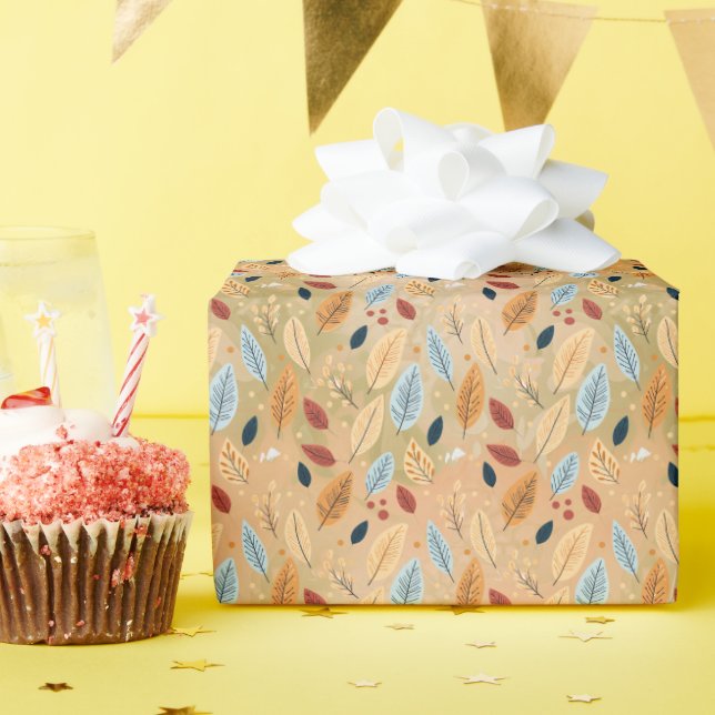 A SYMPHONY OF COLORS AND LEAVES GESCHENKPAPIER (Geburtstagsparty)