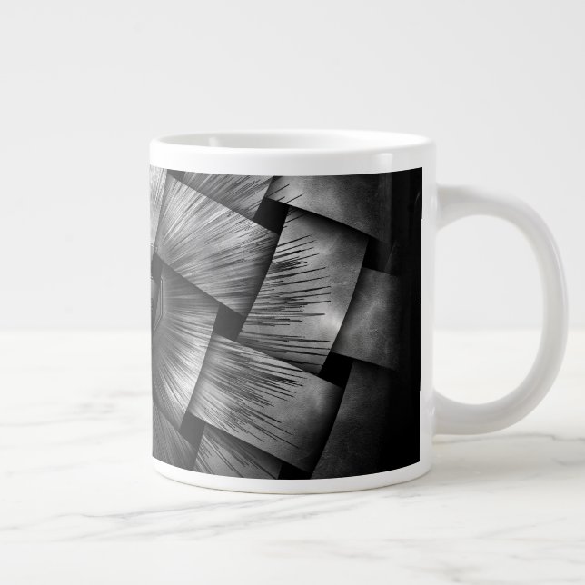 A-synchrone Ätherische Wolken Jumbo-Tasse (Rechts)