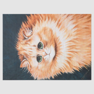 A Tabby Cat von Louis Wain Seidenpapier