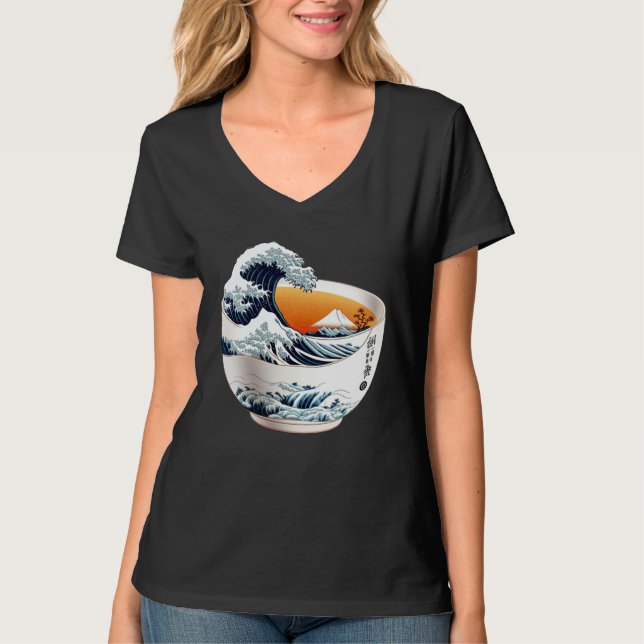 A Tea that Takes You to Japan Okinawa Kanagawa Tea T-Shirt (Vorderseite)