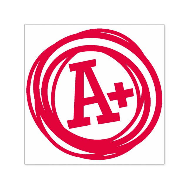 A+ Teacher Award Permastempel (Design)