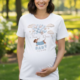 A Teenie Weenie Baby Boy Pregnancy Announcement Tri-Blend Shirt