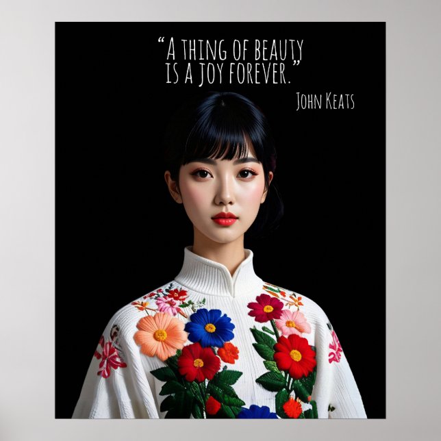 A thing of beauty is a joy forever poster (Vorne)