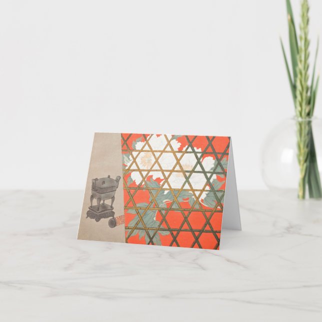 "A Thousand Grasses 5“ Kamisaka Sekka Ukiyo-E   Karte (Vorderseite)