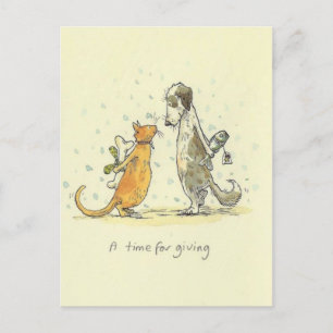 A time for giving postkarte