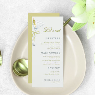 a Tini Bit älter Martini Erwachsene 30. Geburtstag Menükarte