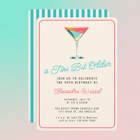 A Tini Bit Ältere Martini Thema Retro 30. Geburtst