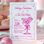 A Tini Bit Older Espresso Martini 30. Geburtstag Einladung<br><div class="desc">Weiblich und feminin,  dieses Espresso martini Thema Geburtstag Einladung ein großes rosa Doodle Martini und Rahmen. Der gesamte Text ist bearbeitbar.</div>
