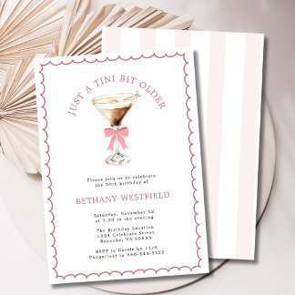 A Tini Bit Older Espresso Martini 50. Geburtstag Einladung