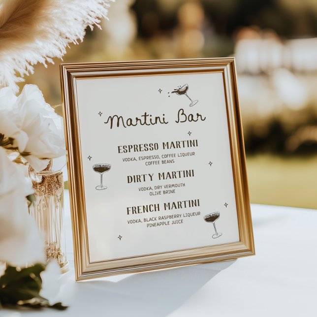 A Tini Bit Older Espresso Martini Bar Poster (Von Creator hochgeladen)