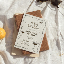 A Tini Bit Older Espresso Martini Geburtstag Einladung