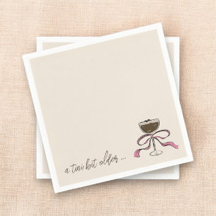 A Tini Bit Older Espresso Martini Geburtstag Serviette