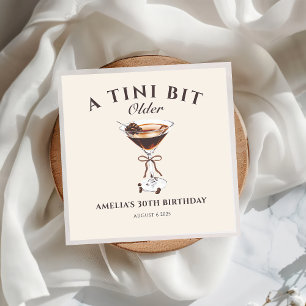 A Tini Bit Older Expresso Martini Geburtstag Napki Serviette