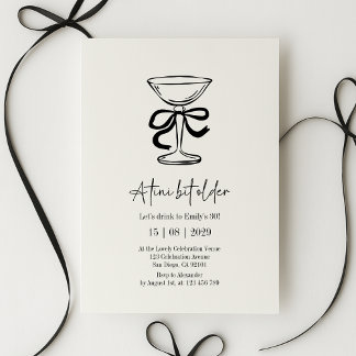 A tini bit older, Hand drawn birthday invitation Einladung