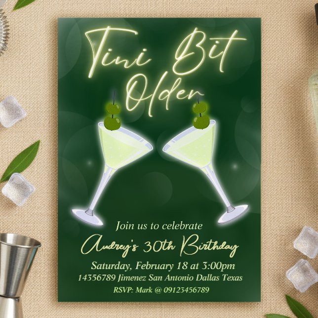 A Tini Bit Older - Martini Einladung (A Tini Bit Older - Martini Invitation
)