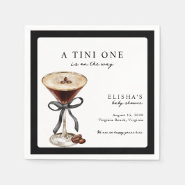 A Tini One Is on the Way Baby Shower  Serviette