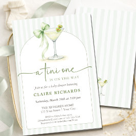A Tini One Is On The Way Trendy Baby Shower Arched Einladung
