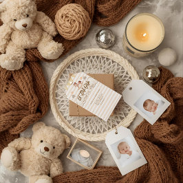 A Tini One On The Way Espresso Martini Baby Shower Geschenkanhänger