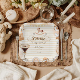 A Tini One On The Way Espresso Martini Baby Shower Pappteller