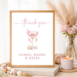 A Tini One Pink Bow Cards Books and Gifts Poster