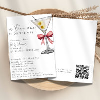 A Tini One Simple QR Code Rosa Martini Baby Dusche