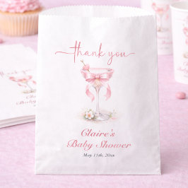 A Tini One Theme Pink Baby Shower  Geschenktütchen