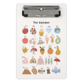 A to Z Alphabet mit Bildern Kinder Mini Klemmbrett