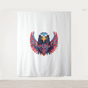 A TO Z mit amerikanischem Adler mit patriotischem Wandteppich
