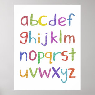 A to Z  - poster print