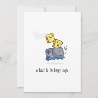 A toast to the happy couple! Wedding congrats card Einladung