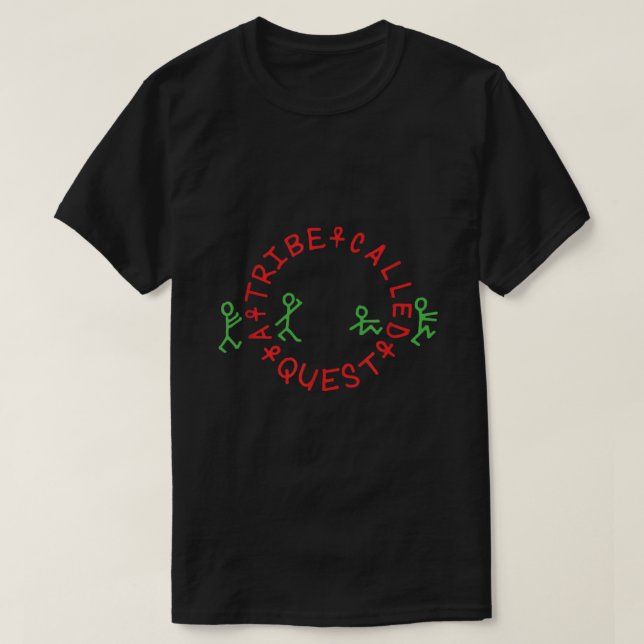 A Tribe Called Quest Official Circle Logo Black  T-Shirt (Design vorne)