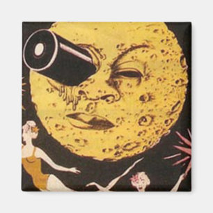 A Trip to The Moon Filmplakat Magnet