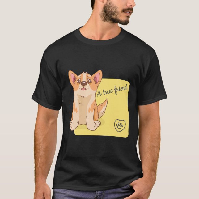 A True Friend Welsh Corgi 284 T-Shirt (Vorderseite)