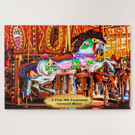 A True Old Fashioned Carousel Horse 1014 Münzen Puzzle