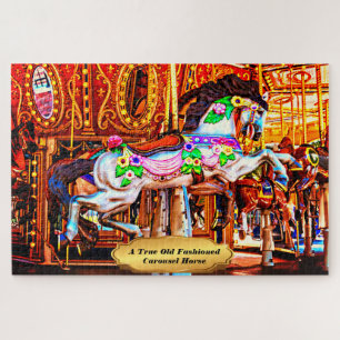 A True Old Fashioned Carousel Horse 1014 Münzen Puzzle