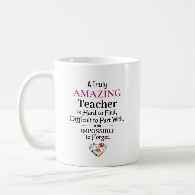 A Truly Amazing Teacher Kaffeetasse (Links)