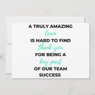 A Truly Amazing Team Is Hard To Find 2 Feiertagskarte