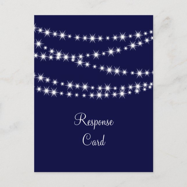 A Twinkle Lights Postcard UAWG (Marine) Einladungspostkarte (Vorderseite)