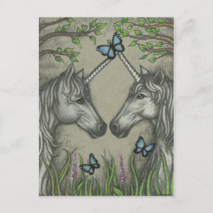 A Unicorn Greeting Postcard Postkarte