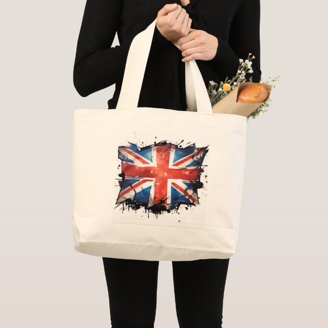 A union jack tote bag jumbo stoffbeutel (Vorderseite (Produkt))