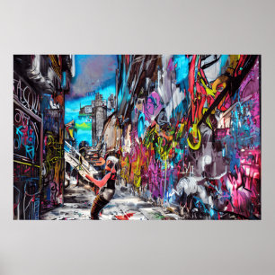  A Unique Street Art Collection: Graffiti, Anarchi Poster