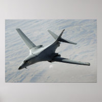 A US Air Force B-1B Lancer auf einer Kampfpatrouil