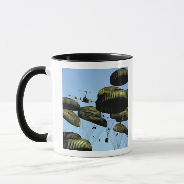 A US Air Force C-17 Globemaster III Tasse (Links)