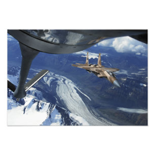 A US Air Force F-15C Adler positioniert sich selbs Fotodruck