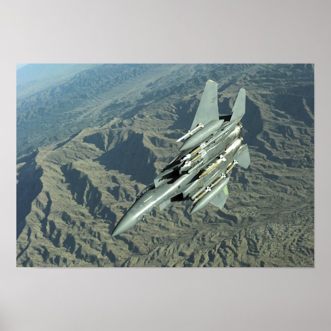 A US Air Force F-15E Strike Eagle Poster (Vorne)