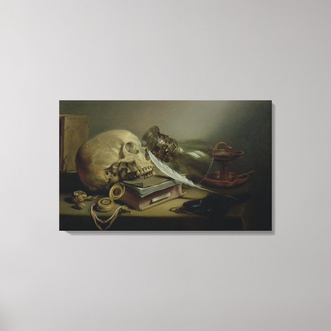 A Vanitas Still Life Leinwanddruck (Vorderseite)
