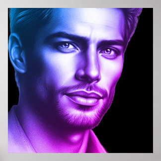 A Very Handsome Young Man on a 24x24 Wall Poster