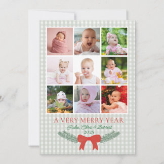 A very Merry Year, Christmas Photo Card Feiertagskarte
