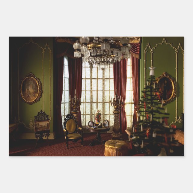 A Victorian Christmas - Wrapping Paper Sheets Geschenkpapier Set (Vorderseite)